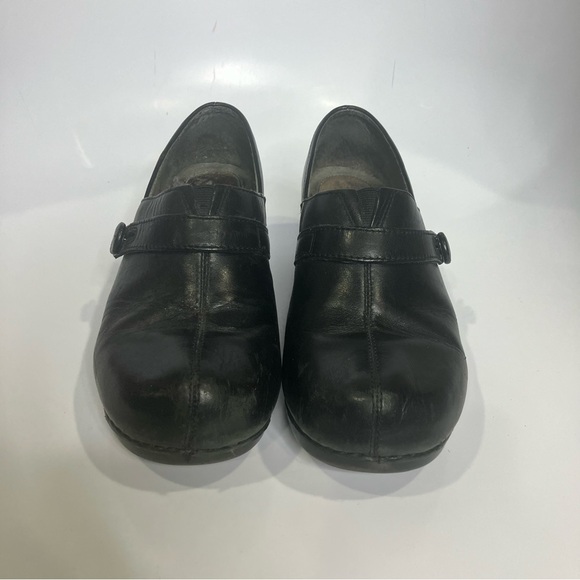 Dansko‎ black leather buckle clogs size 38 - Picture 2 of 8